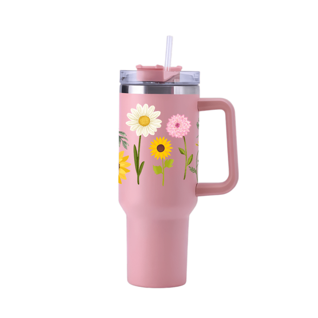 FloraCup™ Tumbler with Straw & Lid - Memories InsiteFLORACUP TUMBLER ( PINK STAN-)